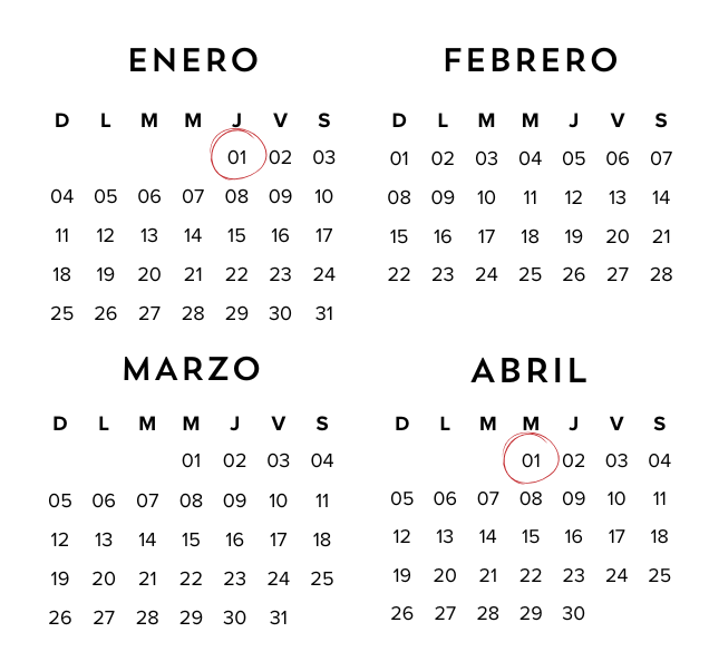 calendario 2026 ilustrado simple negro y blanco (2)